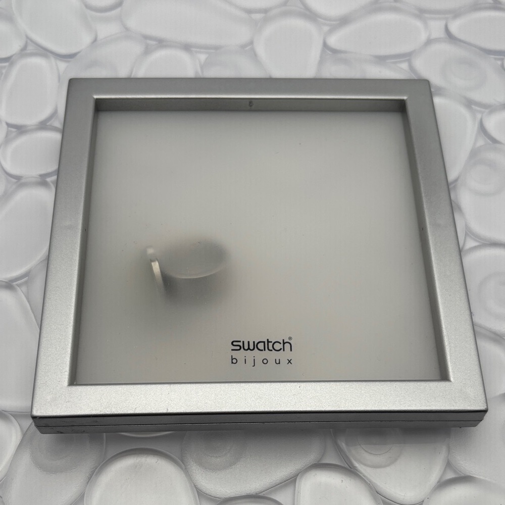 Swatch Bijoux Fructus Apple Stainless Steel & Resin Ring - size 7 - Picture 6 of 6